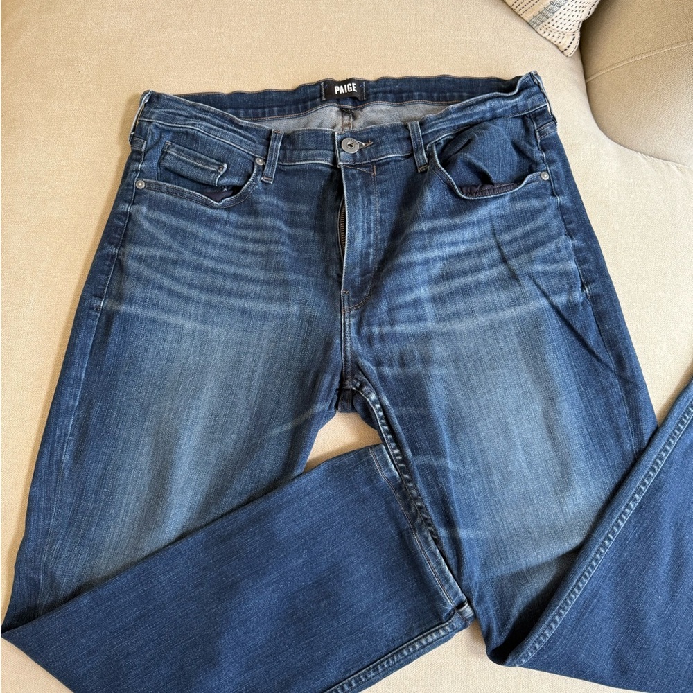 PAIGE Men's Dark Blue Slim Jeans sz 36